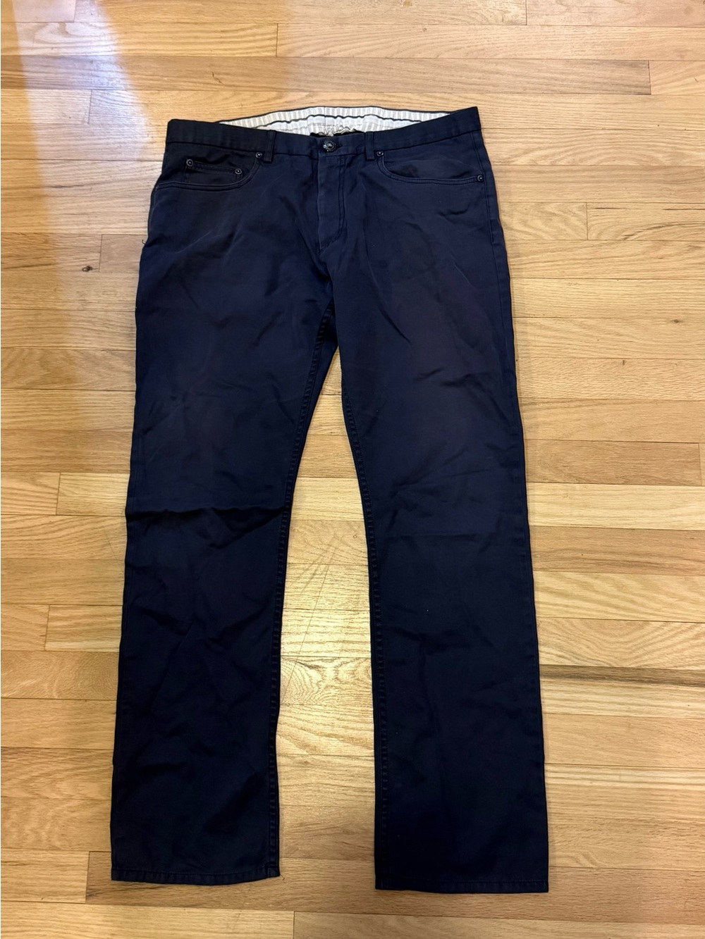 Burberry London Men’s Navy Pants Trousers – 34x32 – Classic Luxury